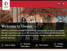 Tablet Screenshot of owens.edu