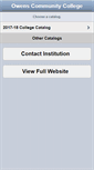 Mobile Screenshot of catalog.owens.edu